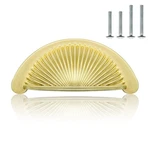 10 Pack Brushed Gold Bin Cup Drawer Pulls 2.5 INCH(64MM) Hole Center Zinc All.... Fixed Price $34.32.