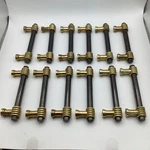 12 X Amerock BP1964-BNB Black Nickel Solid Brass Drawer Pull 3-15/16" Center 3". Fixed Price $16.53.