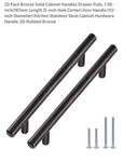 Bronzehomm 10 Pack Oil Rubbed Cabinet Door Pulls Handles 5 Inch Hole. Fixed Price $17.00.