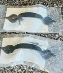 2 Allen & Roth Hammered Metal Cabinet/drawer Pulls Black Matte Finish New Sealed. Fixed Price $10.00.