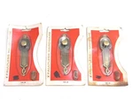 Nos! Lot Of (3) Faultless Dark Brass Bail Pull Drop Backplate, 106-38. Fixed Price $5.99.
