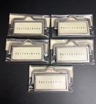 Set Of 5 Pottery Barn Front Mounted Hardware Label Drawer Pull Pewter Finish New. Fixed Price $39.00.