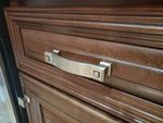 New Set Of 15 Jeffery Alexander Cabinet Handle Drawer Pulls 585-96SN. Fixed Price $115.00.