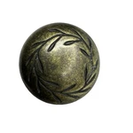 Lot 17 Amerock C-1581 Nature's Splendor Cabinet Knob Brass Pulls Leaf Pattern. Fixed Price $38.00.