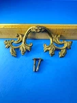 Vintage Keeler Brass 5" Drawer Pull Handle Fleur De Lis French Provincial 3"C. Fixed Price $24.99.