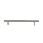 Style Selections Satin Nickel European Pull W/ 1/2 Centers 9 7/8" Wide. Fixed Price $15.49.