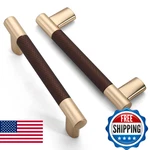Amerdeco 10 Pack Brown And Gold Knurled Cabinet Pulls 3.75 Inch Hole Center Kitc. Fixed Price $69.40.