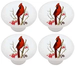 Set Of 4 Cardinals Red Birds Ceramic Drawer Pulls Dresser Cabinet Knobs. Fixed Price $15.96.