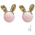 Evionlin 2PCS Pink Rabbit Ceramic Cabinet Knobs Drawer Pulls Kids Room. Fixed Price $12.10.