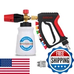 Dusichin Pressure Washer Gun Swivel 4000 Psi Foam Cannon Lance 7 Nozzle Tips Car. Fixed Price $66.41.