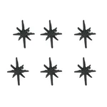 Set Of 6 Antique Black Finish Mid Century Modern Starburst Drawer Pulls Knobs. Fixed Price $39.99.