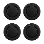Pastlla 4PCS Flush Ring Pull Round Recessed Handle Knob Matte Black. Fixed Price $21.46.