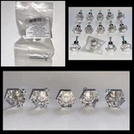 Clear Acrylic Cabinet Drawer Knob Lot Of 14 Satin Nickel Liberty Hardware 1/4". Fixed Price $17.99.