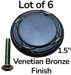 Baldwin 4630-112-BIN 1.5 Round Edinburgh Venetian Bronze Cabinet Knobs ( X6 ). Fixed Price $79.99.