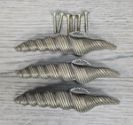 Vintage Kbc Conch Shell Drawer Pulls Handles Brass 3" 3.75" Ctc Coastal Lot Of. Fixed Price $24.99.