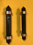 Rockcloud Black Obsidian Crystal Point Stone Drawer Pulls With Screw. Fixed Price $49.99.