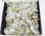 50-PACK Convex 133-25 Golden Oro/m. S16 S26 Brass Door Knob Cabinet Handles. Fixed Price $199.99.