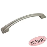 *10 Pack* Cosmas Satin Nickel Cabinet Hardware Arch Pulls #124-128SN. Fixed Price $26.50.