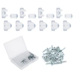 10 Pack False Front Clips, With Screws Acrylic Cabinet.... Fixed Price $13.46.