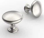 46X Furniware Brushed Satin Nickel Pull Knobs, Kitchen Cabinet, Modern. Fixed Price $46.00.