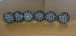 Elements Cabinet Knob Silver Palmero Wheat Detail Mushroom Set Of 6 Drawer Pulls. Fixed Price $24.88.