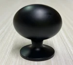 Allison Flat Black Oval Knob BP53018FB, Pack Of 15. Fixed Price $17.00.