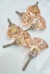 8 Vintage Pink Glass Cabinet Knobs Furniture Hardware Door Pull 1.37". Fixed Price $64.99.