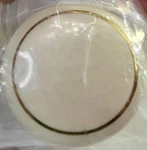 2 Achim Ceramic Cabinet Knobs Off White With Gold Ring. Fixed Price $6.95.