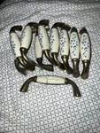 Vintage Drawer Pulls Blue Floral Set Of 10 Porcelain Ceramic. Fixed Price $24.99.