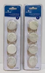 New 8X Brainerd 1-3/8 Elegant Marble Knobs With Satin Nickel Finish. Fixed Price $19.99.