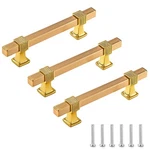 Dntorx 3.78 Inch Gold Kitchen Cabinet Handles - 30 Pack, Modern Pulls.... Fixed Price $9.27.