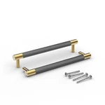 Bar Cabinet Handle Knob Pull Brushed Satin Gold/brass Finish With Electroplat.... Fixed Price $48.43.