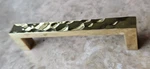Lot Of 6) Hafele Hardware - 4" Centers Handle Bella Italian Polished Gold Pull. Fixed Price $69.00.