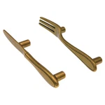 Amerock Utensil'z Regency Brass 3''CC Knife Fork Cabinet Pull Handle. Fixed Price $6.99.