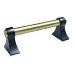 (12) Brainerd Drawer Pulls 3"/76MM Black & Brushed Brass Dual Tone Cabinet. Fixed Price $30.00.