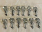 12 Vintage Antique Crystal Glass Hexagon Pulls Knobs For Cabinets/drawers. Fixed Price $30.00.