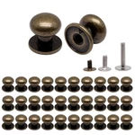 Yugtcen 32PCS Mini Drawer Pulls, 0.37INCH Small Knobs Diameter 0.37", Bronze. Fixed Price $14.09.