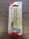 National 4 In. Brass Finish Steel Door Barrel Bolt N151-688. Fixed Price $6.99.