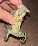 Rare Vintage Antique Lamb American Tin Platform Pull Toy Sheep See Wheel. Fixed Price $95.00.