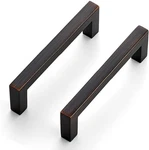 Ravinte 23 Pack Solid 4.5" Kitchen Cabinet Handles Oil Rubbed Bronze Pulls. Fixed Price $29.99.