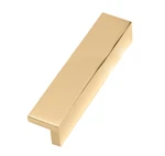 Used Alno Tab 6-1/2" Long Finger Cabinet Pull Unlacquered Brass A960-6-PB/NL. Fixed Price $19.73.