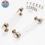 5" Handles Kitchen Cabinets Drawer 6 Pack, Champagne Bronze Crystal Pull. Fixed Price $56.29.