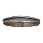 Amerock Forgings Weathered Brass 3"CC Cup Pull Pattern Cabinet BP4453-R2. Fixed Price $12.43.
