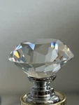 41 Pcs Lot Crystal Faceted Round Glass Diamond Cut Cabinet Knobs Drawer Pulls. Fixed Price $48.88.