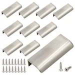 10 Pcs Arc Modern Finger Edge Pulls Tab 80MM/3.15 Length Drawer. Fixed Price $25.50.