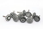 Set Of 10 Black Ceramic Porcelain Pottery Cabinet Knob Drawer Pulls Furniture.... Fixed Price $22.79.