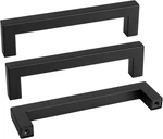 35 Pack Matte Black Cabinet Handles - Modern Square Bar Drawer Pulls. Fixed Price $73.99.