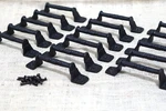 16 Cast Iron Cabinet Gate Door Handles Drawer Pulls Matte Black. Fixed Price $44.99.