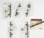 (5) Amerock Burnished Brass Drawer Cabinet Pull BP3424-BB 3" On Center Nos. Fixed Price $11.24.