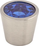 Top Knobs TK132BSN Blue Crystal Center 3/4" W/ Brushed Satin Nickel Shell. Fixed Price $22.01.
